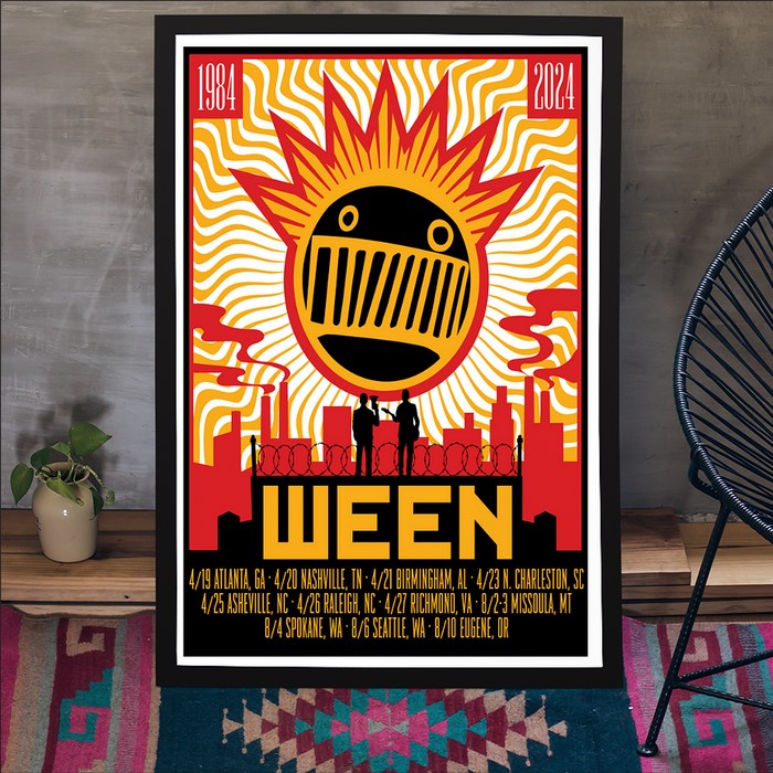 WEEN Anniversary Tee＆Poster Official Poster Ween 30th Anniversary Chocolate And Cheese t