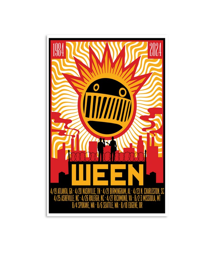 WEEN Anniversary Tee＆Poster Official Poster Ween 30th Anniversary Chocolate And Cheese t
